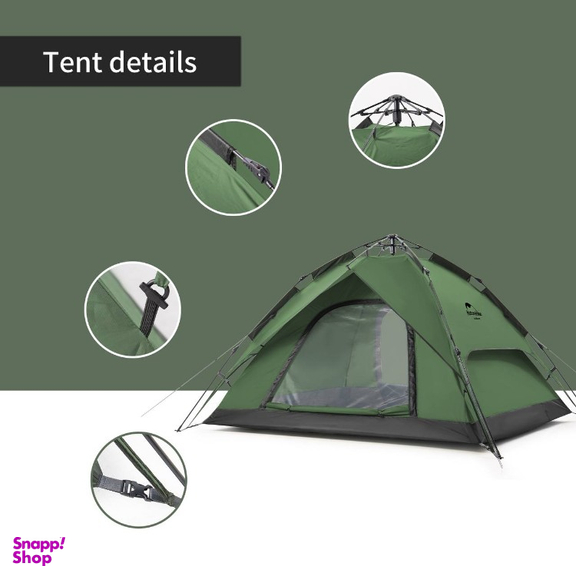 چادر 4 نفره اتوماتيک Naturehike مدل Dual use PopUp 4 Auto کد ZP008
