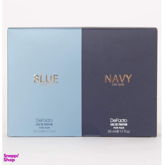 ادوپرفیوم مردانه دفکتو پک دوقلو مدل navy blue