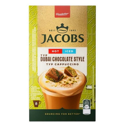 کاپوچینوی جاکوبز با طعم شکلات دوبی بسته 8 عددی