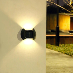 چراغ دیواری خورشیدی مدل دوطرفه پازلی بسته 6 عددی