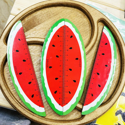 خط کش 15 سانتی متری مدل هندوانه