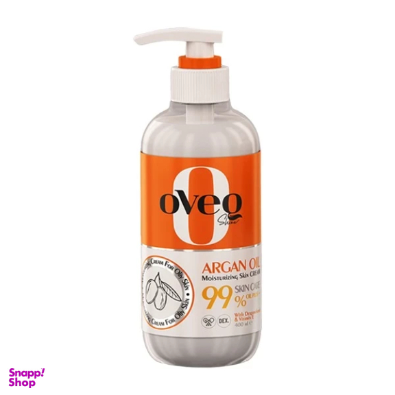 کرم مرطوب کننده اوک شاین مدل آرگان حجم 400 میلی لیتر