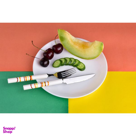 ست کاردوچنگال میوه خوری 12پارچه مدل گرد
