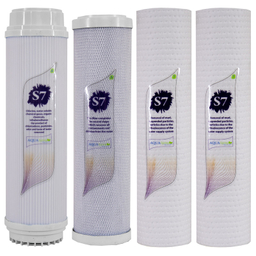 دستگاه تصفیه کننده آب آکوآ اسپرینگ مدل RO-S7-WZ 7700 به همراه رسوب گیر گلیتز و فیلتر مجموعه 4 عددی