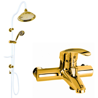 شیر حمام اندیکا مدل اسپانیا کد SH10 به همراه علم دوش