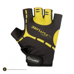 دستکش دوچرخه سواری PRO BIKE کد 12 رنگ مشکی زرد