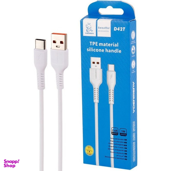 کابل USB به Type-C وی دنمن وی مدل D42T طول 1 متر
