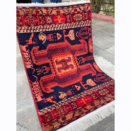 کلاژ فرش دستبافت مدل آذربایجان طرح خشتی