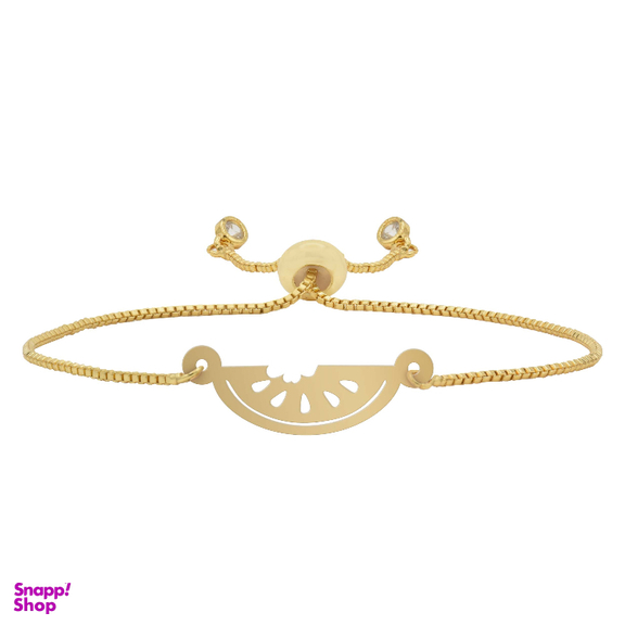 دستبند طلا عیار 750 زنانه شمیم گلد گالری طرح مینیمال هندوانه کد D67-22