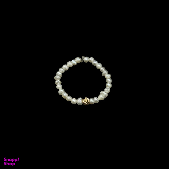 انگشتر طلا 18 عیار زنانه ناریا مدل مروارید پرورشی ننیا