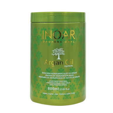 ماسک مو فری سولفات اینوآر مدل Argan System حجم 800 میلی لیتر