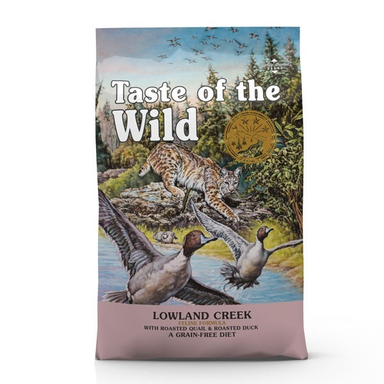 غذای خشک گربه تیست آف وایلد مدل اردک وزن 2 کیلوگرم