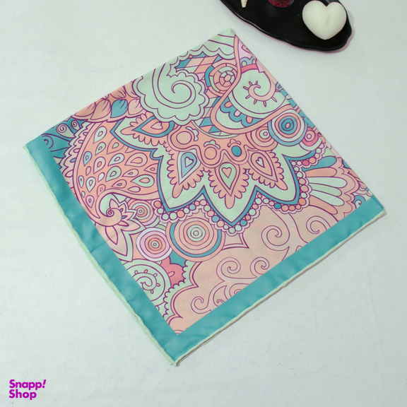 روسری زنانه آنالیا مدل ابریشم مزونی کد a-5077