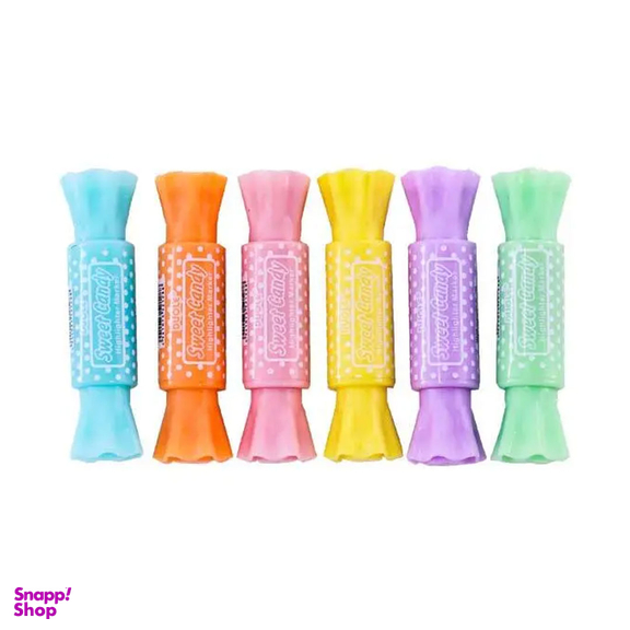 ماژیک علامت طرح شکلات چند رنگ بسته 6 عددی