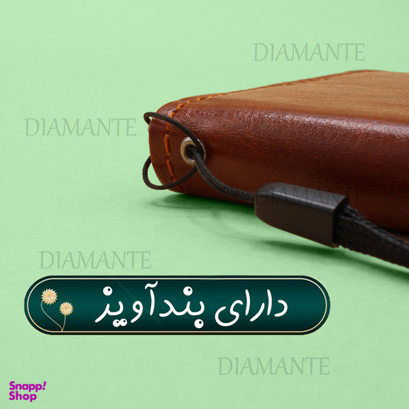 کیف کلاسوری دیامانته مدل Kiif_Bk مناسب گوشی موبایل سامسونگ Galaxy A16 به همراه بند آویز