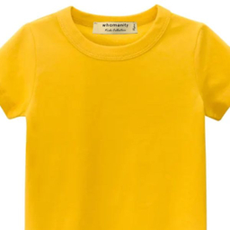 تی شرت آستین کوتاه پسرانه هومنیتی مدل WYKBTS9947-YEL