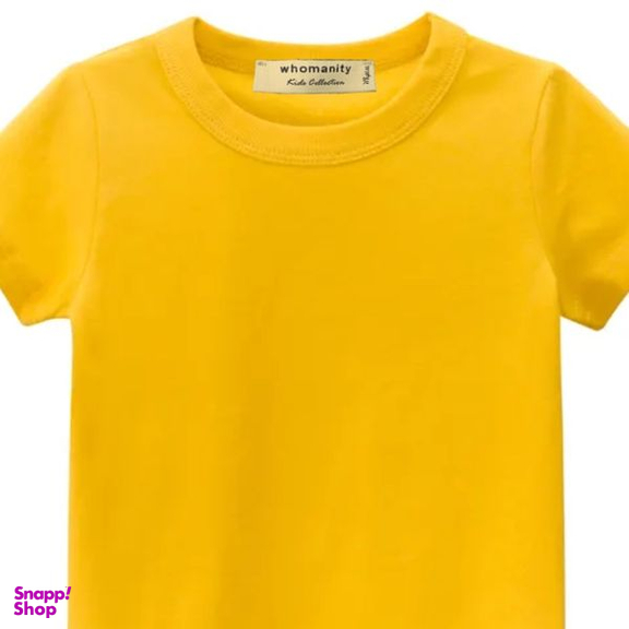 تی شرت آستین کوتاه پسرانه هومنیتی مدل WYKBTS9947-YEL