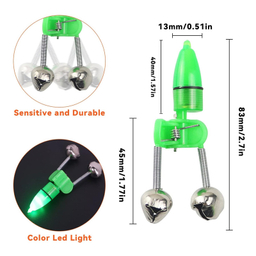 زنگوله ماهیگیری برکلی مدل چراغ دار بسته 3 عددی