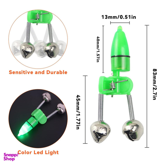 زنگوله ماهیگیری برکلی مدل چراغ دار بسته 3 عددی