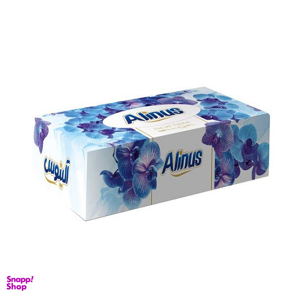 دستمال کاغذی آلینوس مدل دولایه جعبه ای 100 برگ