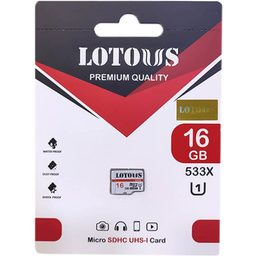 کارت حافظه لوتوس مدل SDHC UHS-I 555X ظرفیت 16 گیگابایت