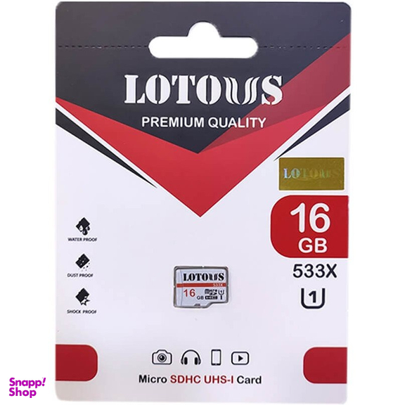 کارت حافظه لوتوس مدل SDHC UHS-I 555X ظرفیت 16 گیگابایت