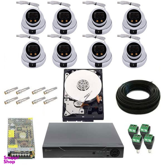سیستم امنیتی روبیکس 5 مگاپیکسل 8 کانال مدل RU-6108 مجموعه 24 عددی