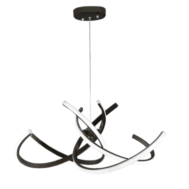 لوستر آویز چشمه نور مدل مدرن کد L6382/4BK