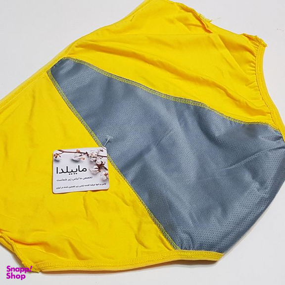 شورتکس زنانه ماییلدا مدل دولایه کد 4920-489 رنگ زرد
