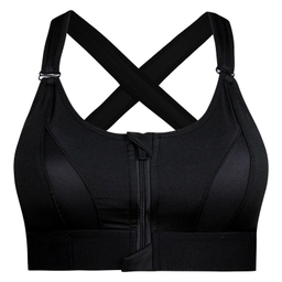 نیم تنه ورزشی زنانه ماییلدا مدل بند چسبی پددار پشت ضربدری کد 5166-805 رنگ مشکی