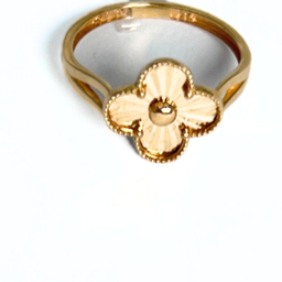 انگشتر طلا 18 عیار زنانه مدل ونکلیف کد 007 سایز 56