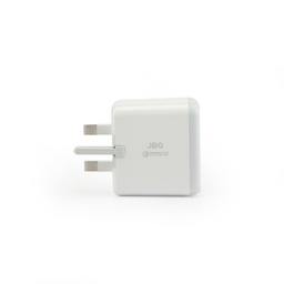 شارژر دیواری 40 وات جی بی کیو مدل F-2USB به همراه کابل Lightning