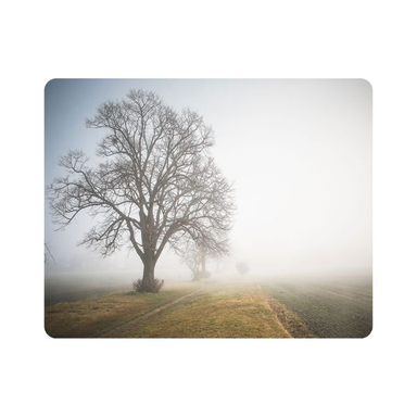 ماوس پد اطلس آبی طرح مه و درخت مدل T1823