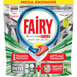 قرص ماشین ظرفشویی فیری مدل Platinum Plus بسته 75 عددی