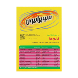 قرص مولتی ویتامین بانوان سوپرابیون بسته 30 عددی