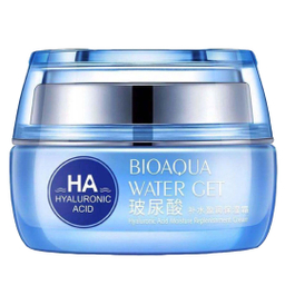 کرم آبرسان بایوآکوا مدل هیالورنیک اسید کلاژن حجم 50 میلی‌ لیتر