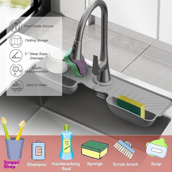 آبگیر سیلیکونی دور سینک مدل دو خورجین دار کد 48