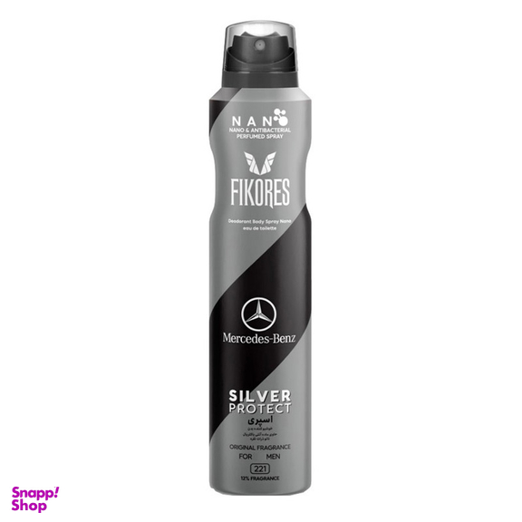 اسپری بدن مردانه فیکورس مدل Mercedes Benz حجم 200 میلی لیتر