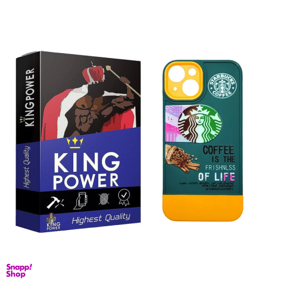 کاور گوشی موبایل کینگ پاور مدل سیلیکونی طرح دار D مناسب اپل iPhone 13/14/15