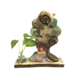 مجسمه و جاشمعی چوبی مدل درخت رهایی کوچک