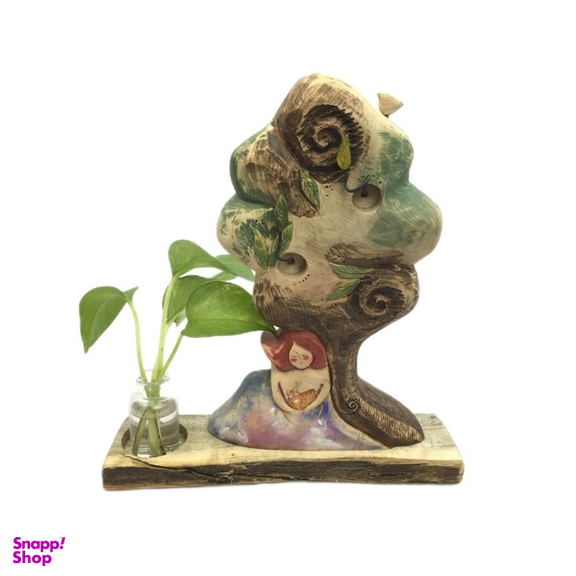 مجسمه و جاشمعی چوبی مدل درخت رهایی کوچک