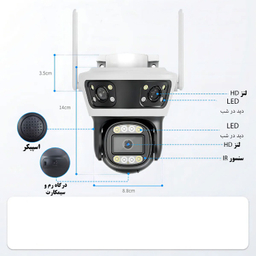 دوربین مداربسته تحت شبکه سیم کارتی مدل QQ855A