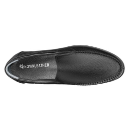 کالج مردانه نوین چرم مدل کایسر کد MS2319 رنگ مشکی