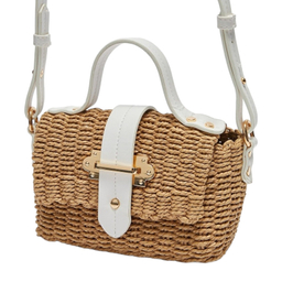 کیف رودوشی زنانه ال سی وایکیکی مدل حصیری Desert