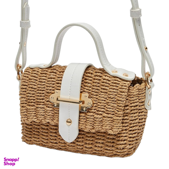 کیف رودوشی زنانه ال سی وایکیکی مدل حصیری Desert