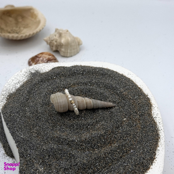 انگشتر طلا 18 عیار زنانه ناریا مدل مروارید پرورشی ننیا