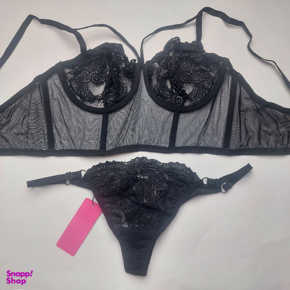 ست شورت و سوتین زنانه برتا کد 1031ZB رنگ مشکی