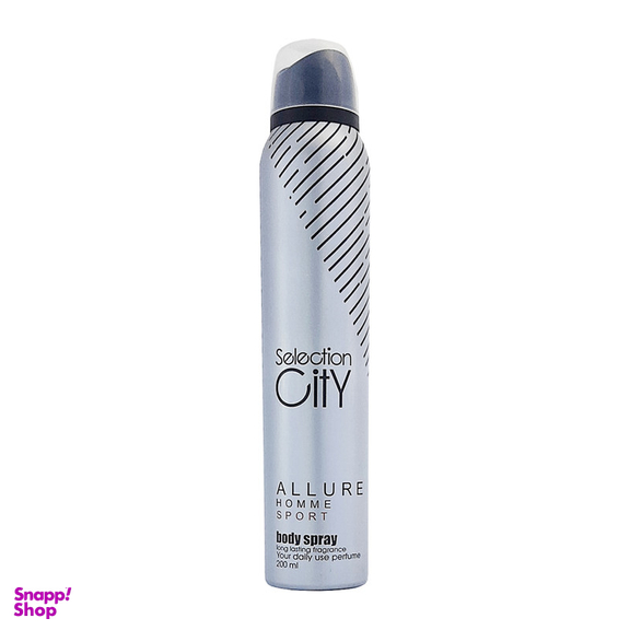 اسپری بدن سلکشن سیتی مدل Allure Homme Sport حجم 200 میلی لیتر