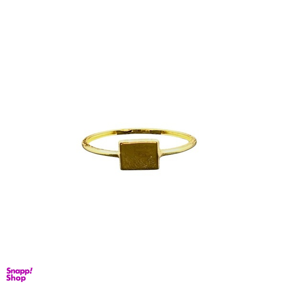 انگشتر طلا 750 عیار زنانه مدل مینیمال طرح مربع کد 038