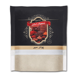 پودر سیر آسایش وزن 75 گرم بسته بندی سلفون